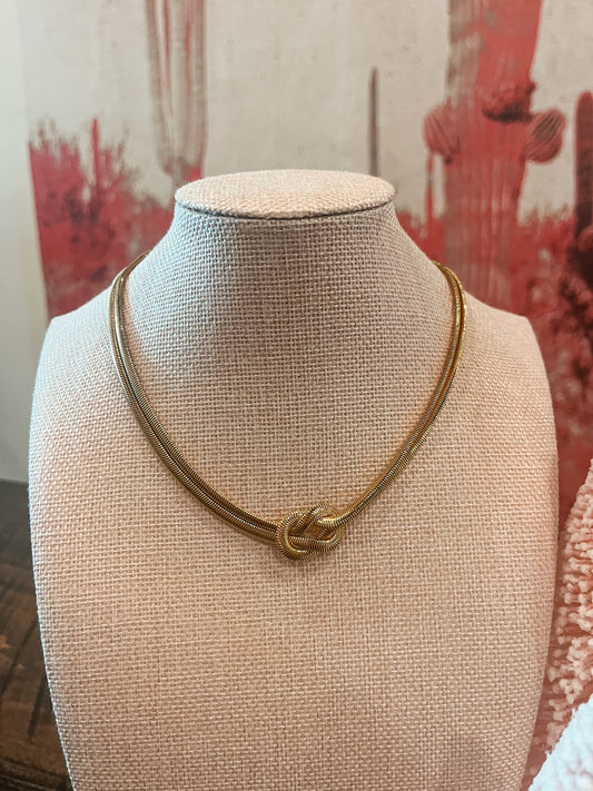 Talia Tied Knot Necklace