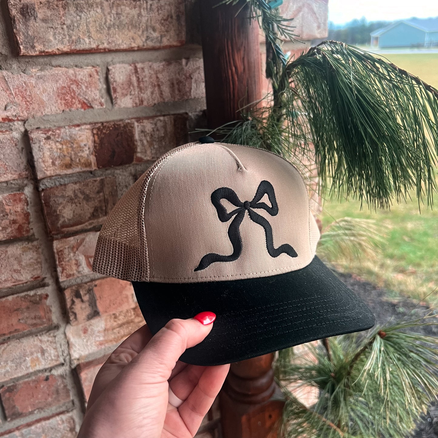 Black Bow Trucker Hat