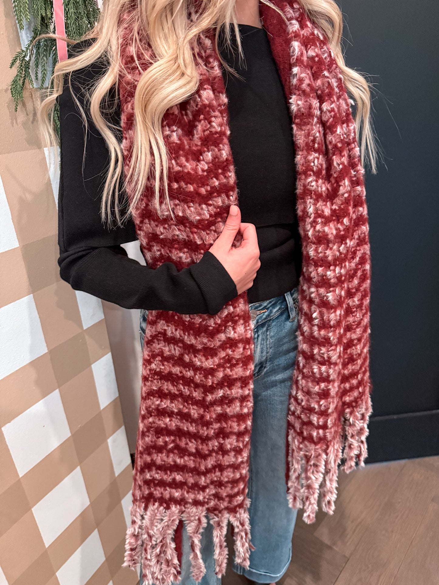 Burgundy Ultra Soft Scarf