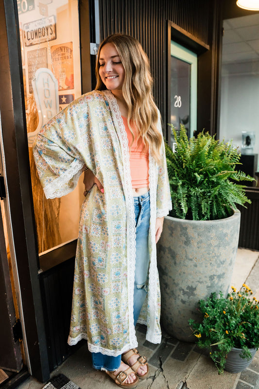 Meadow Breeze Lace Kimono