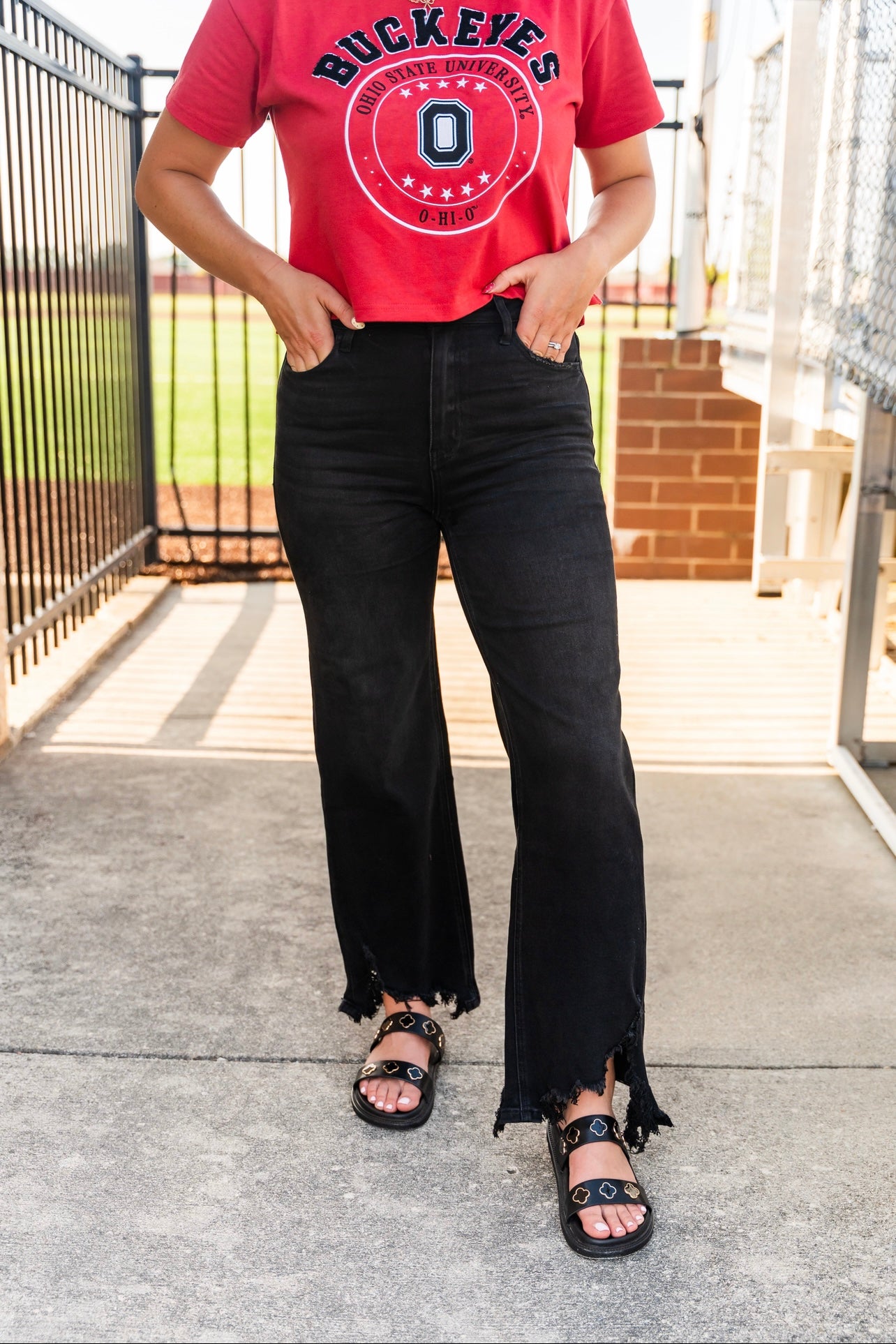 Black Distressed Jeans