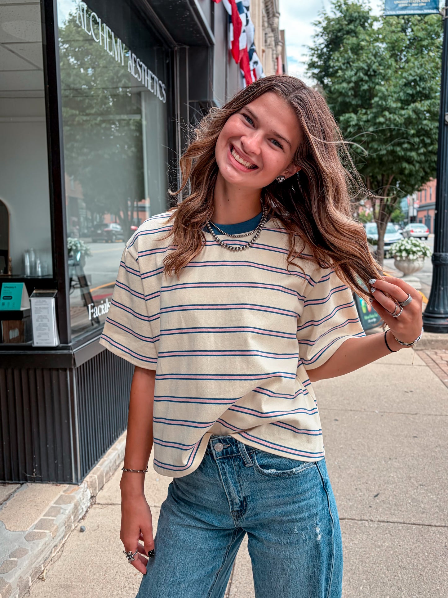 Striped Boyfriend Tee