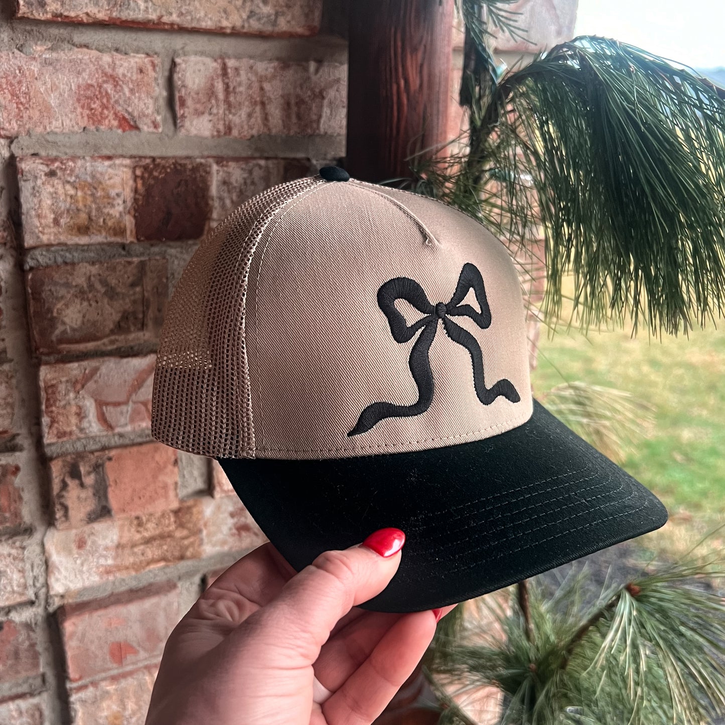 Black Bow Trucker Hat