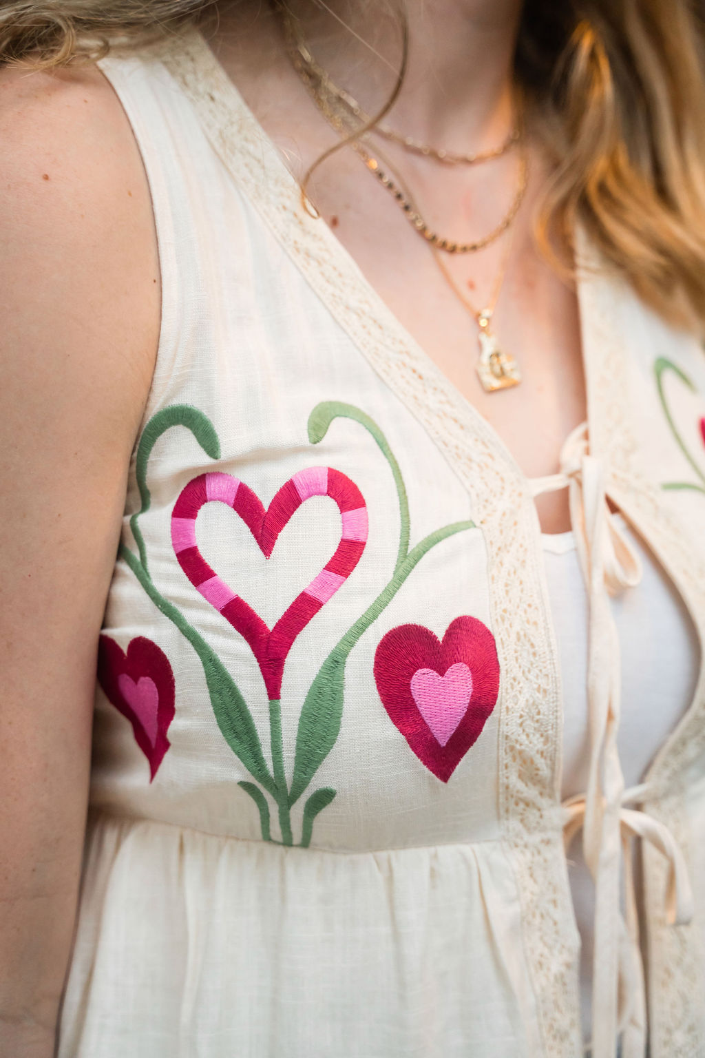 Lace & Grace Maxi Vest