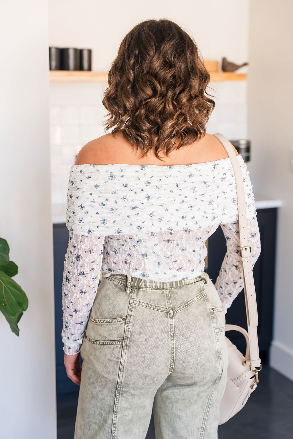 Floral Lace Off Shoulder Bodysuit