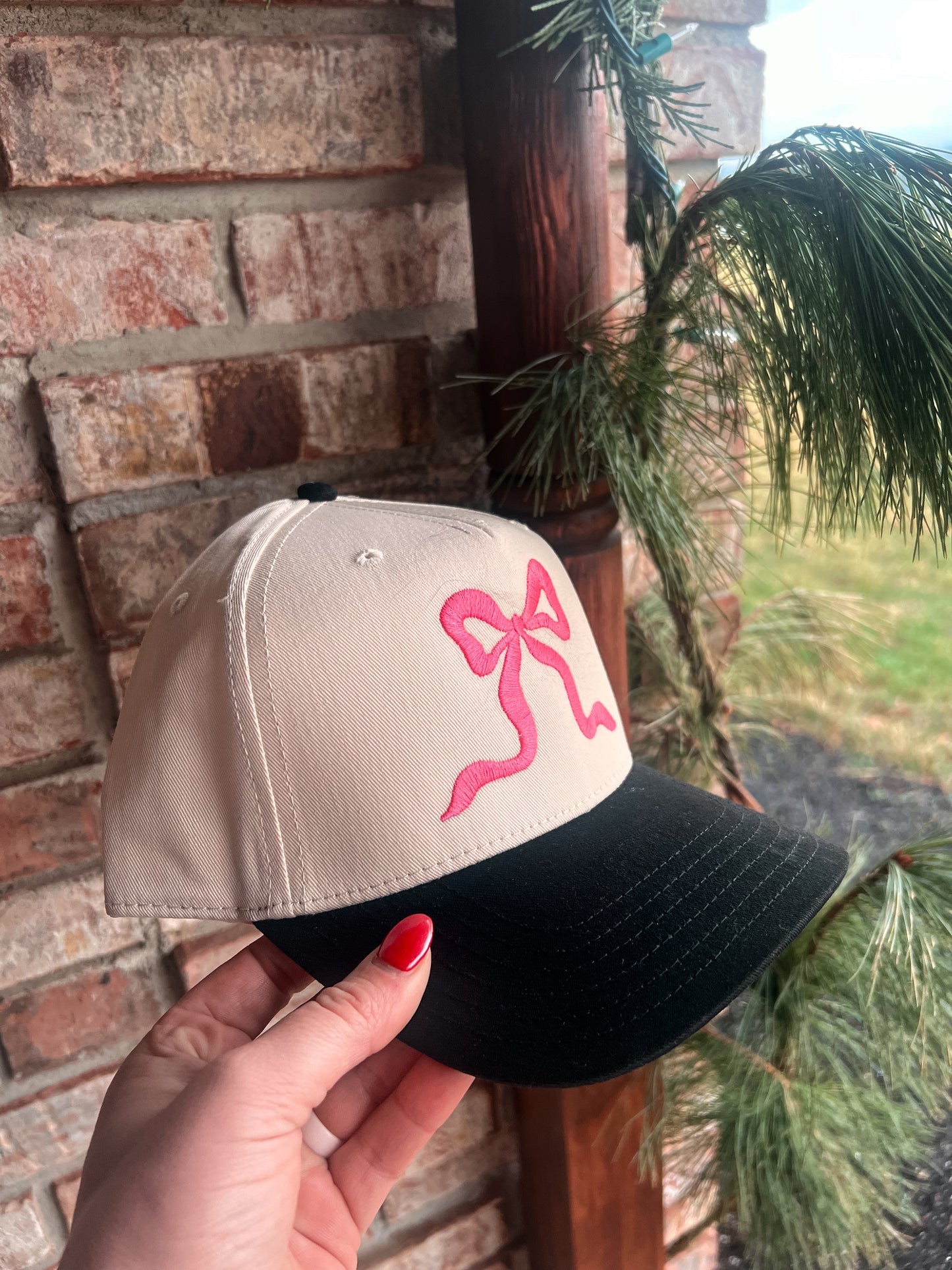 Pink Bow Trucker Hat