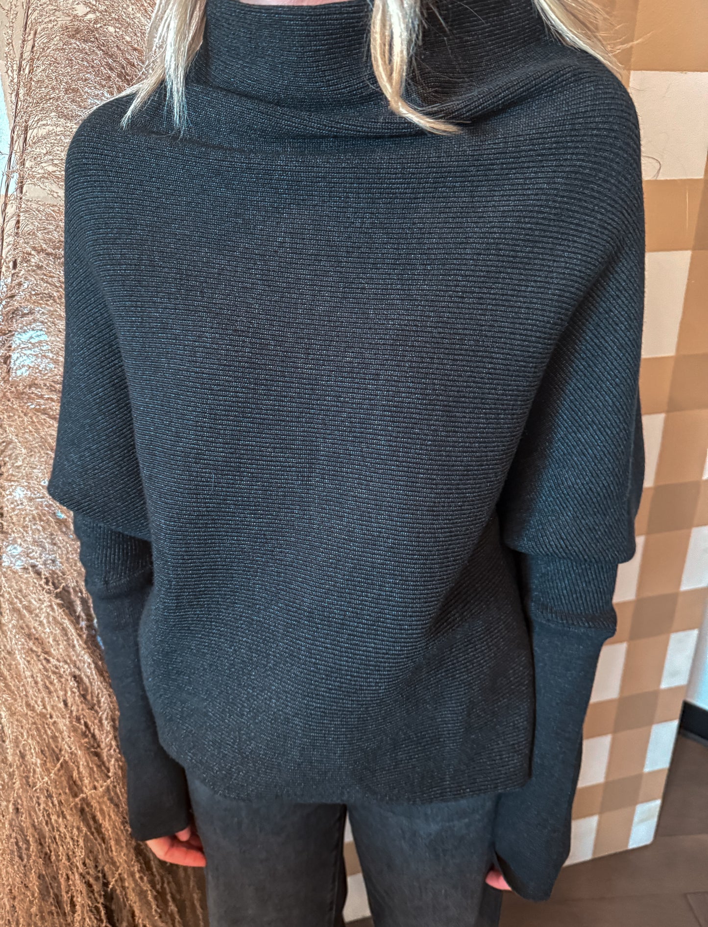 Charcoal Dolman Sweater