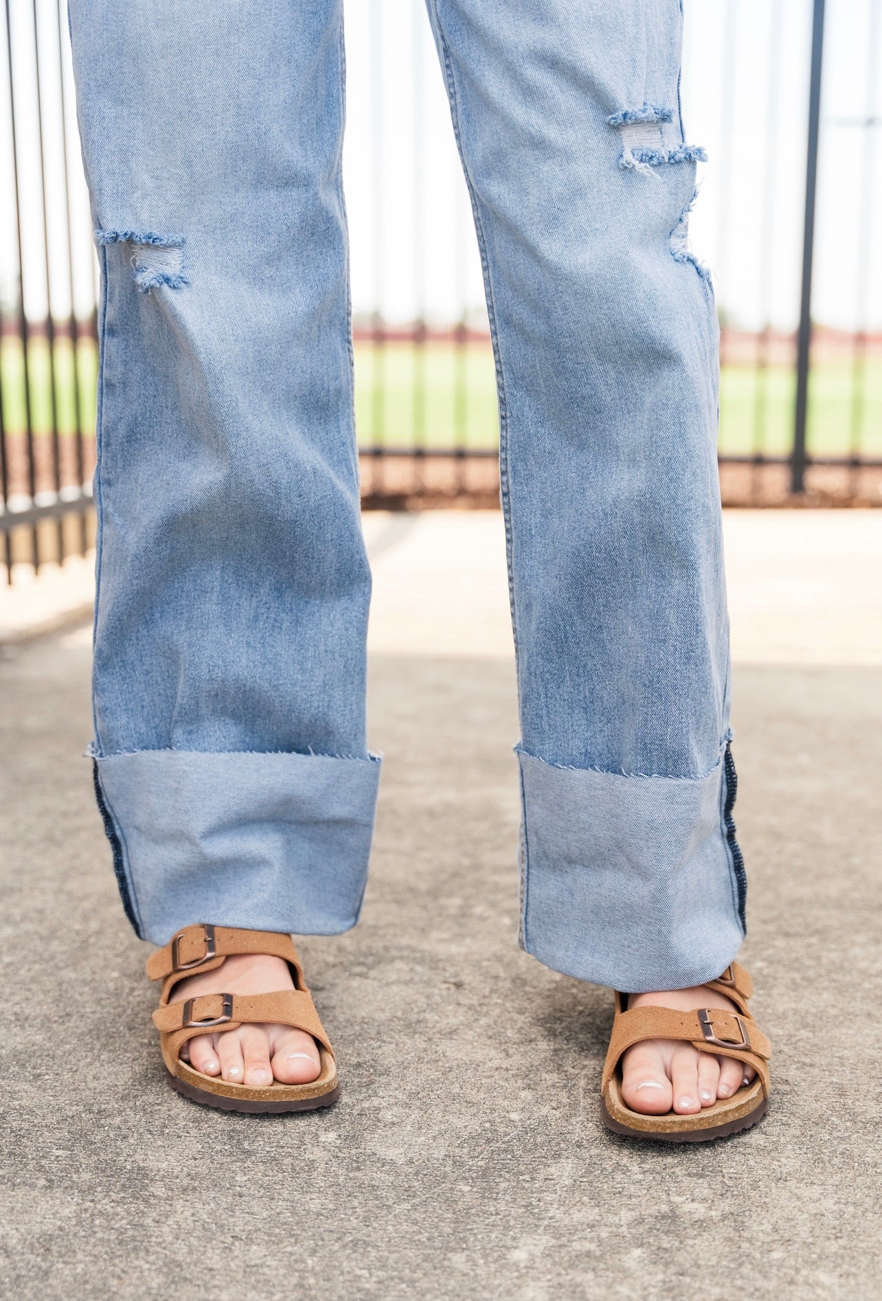 High Cuff Lightwash Jeans