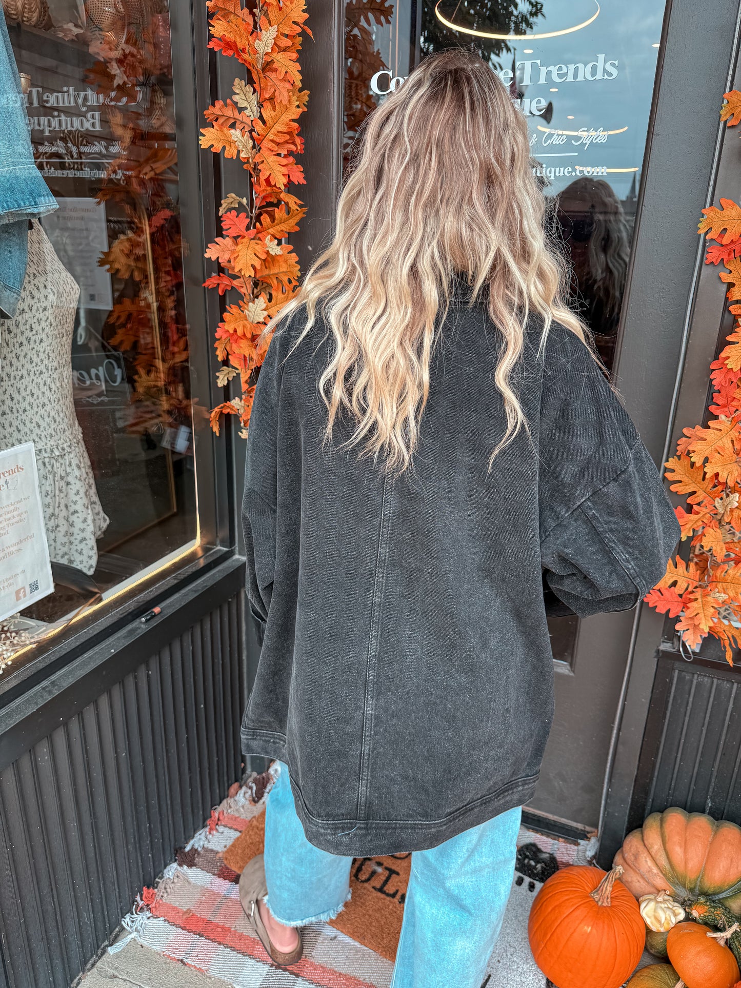 Charcoal Denim Jacket