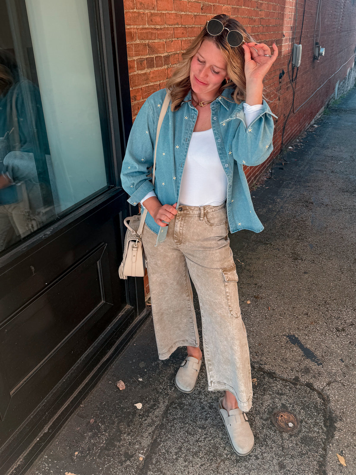 Daisy Denim Button Down