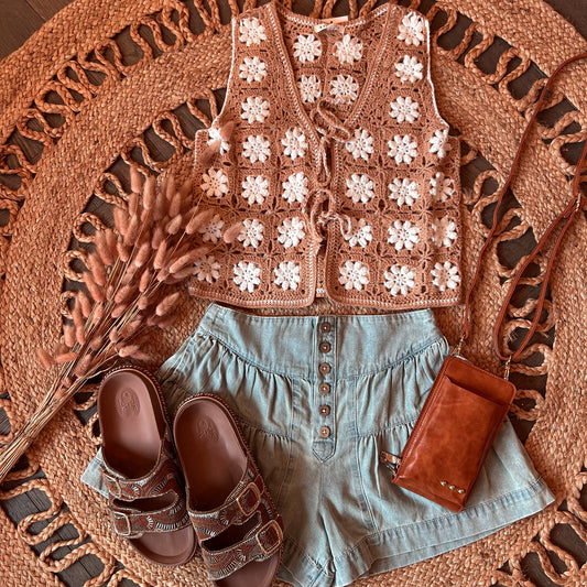 Crochet Knit Vest