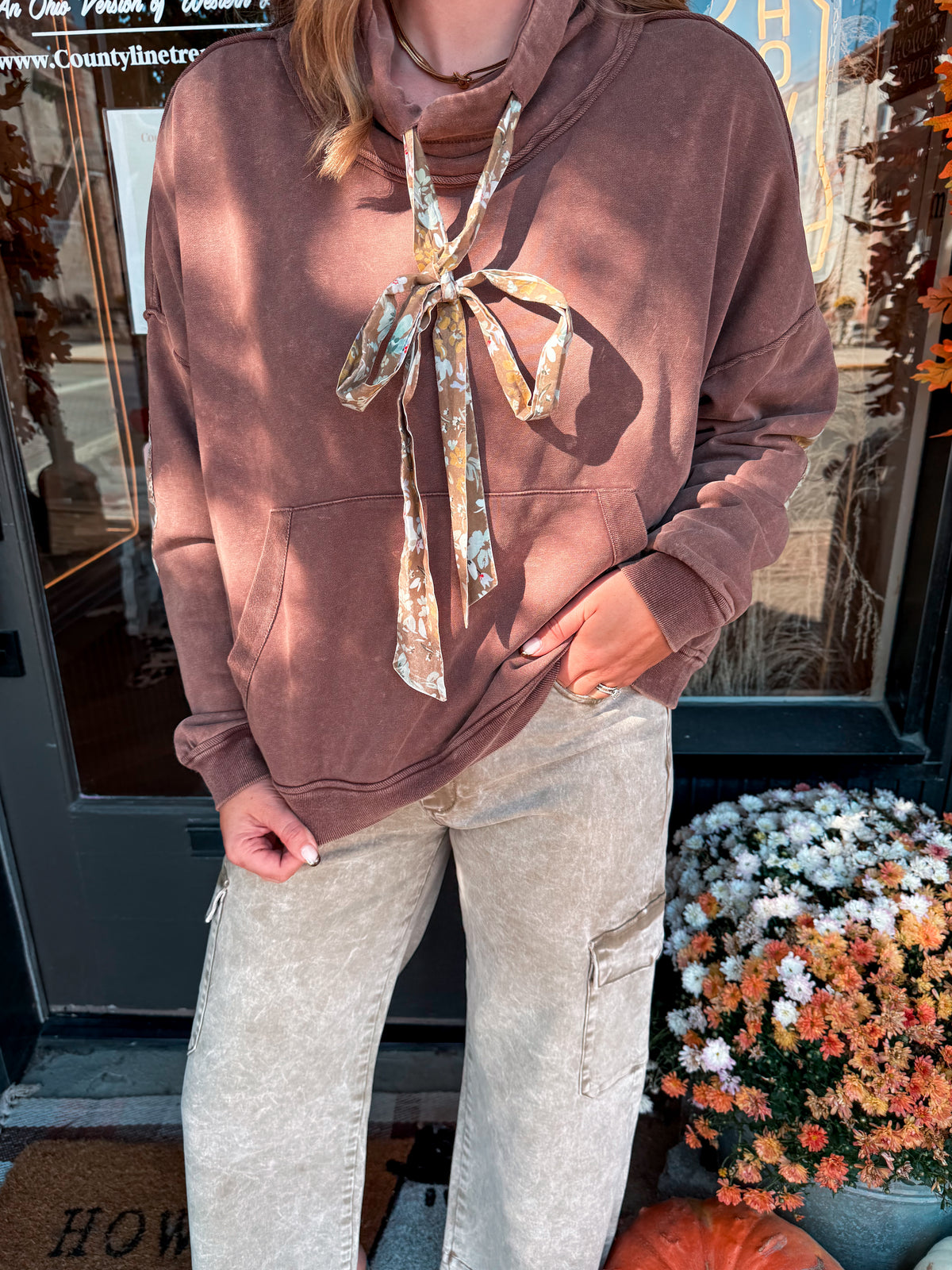 Floral Patch Pullover