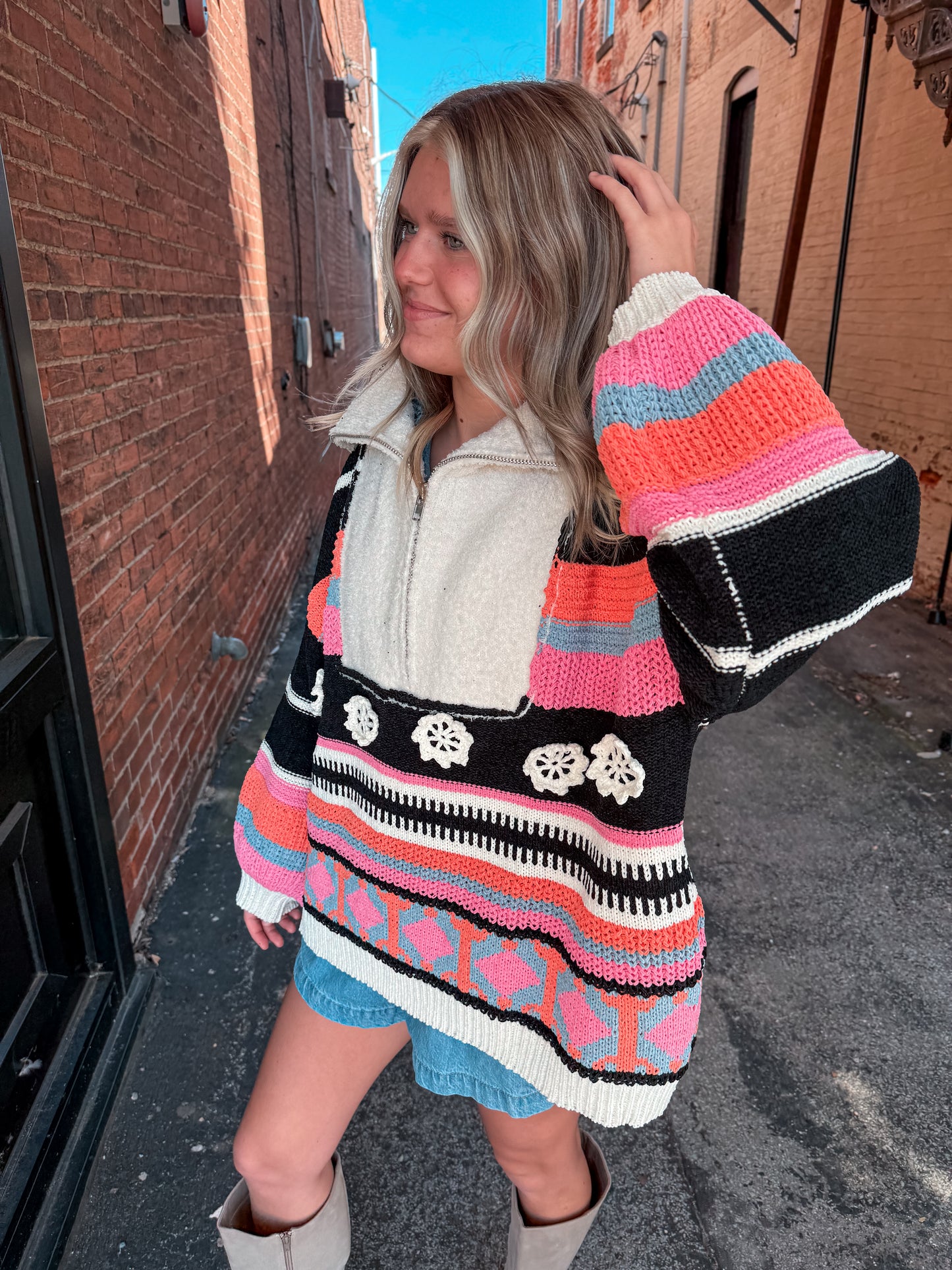 Color Block Pullover