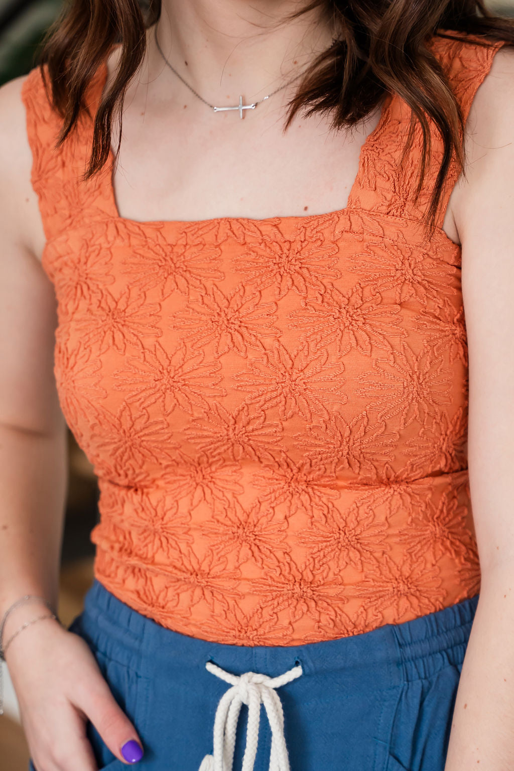 Floral Seamless Tank Tops