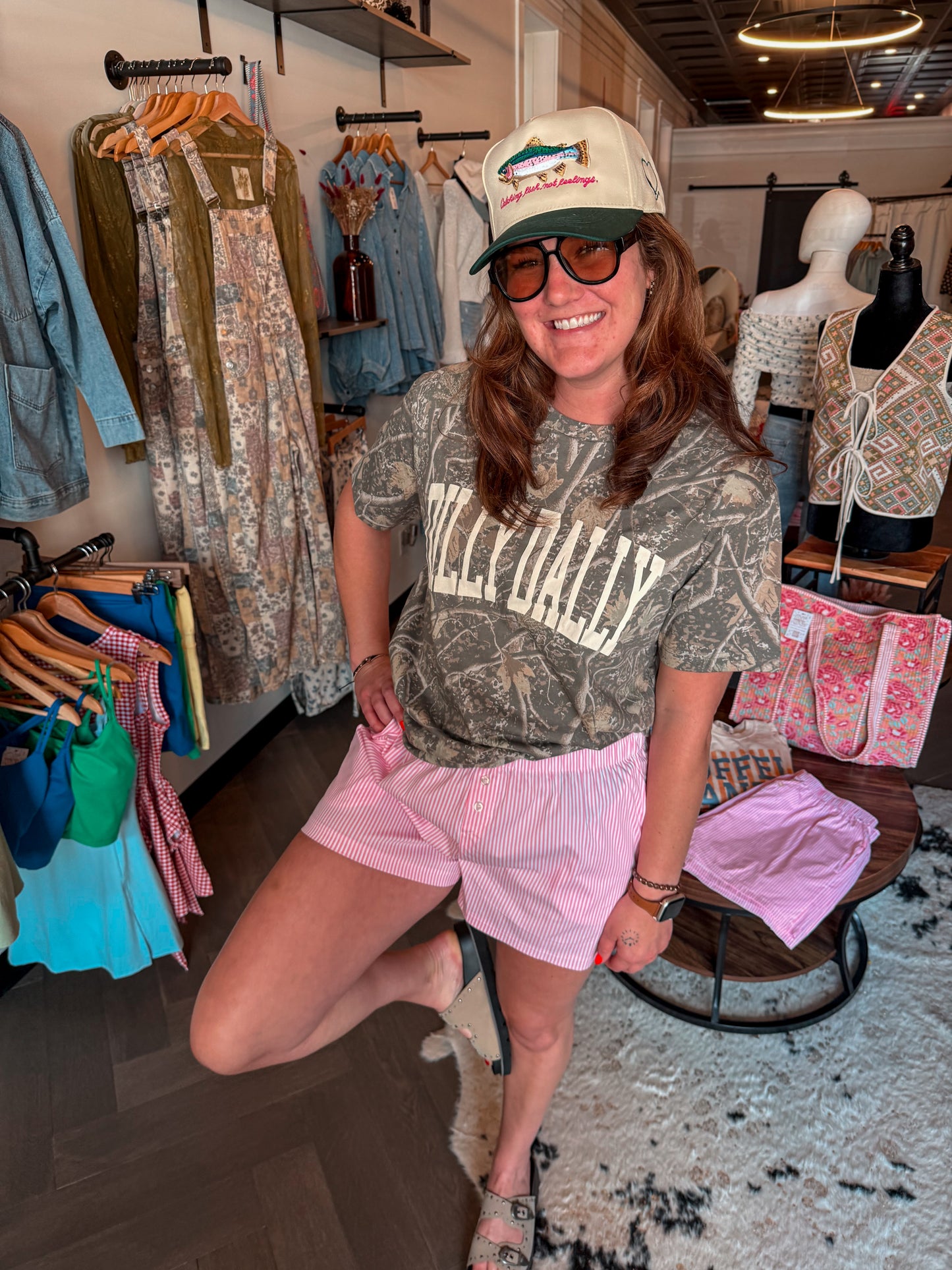 Dilly Dally Camo Graphic Tee