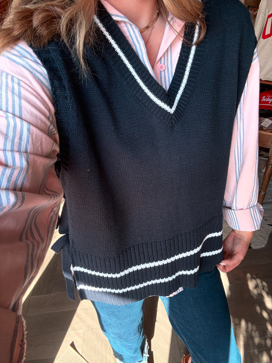 Navy Gal Sweater Vest