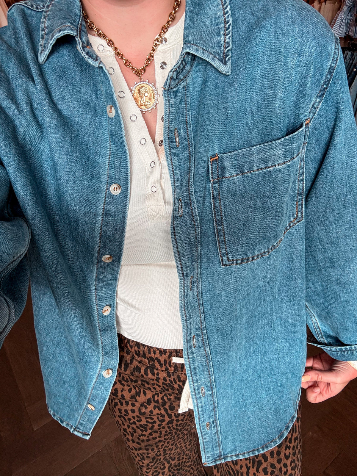 Denim Days Button Down
