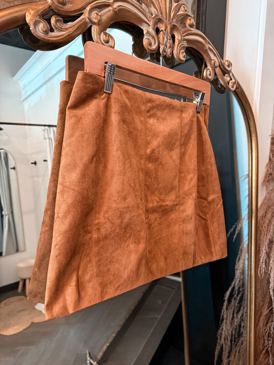 Mini Suede Skirt