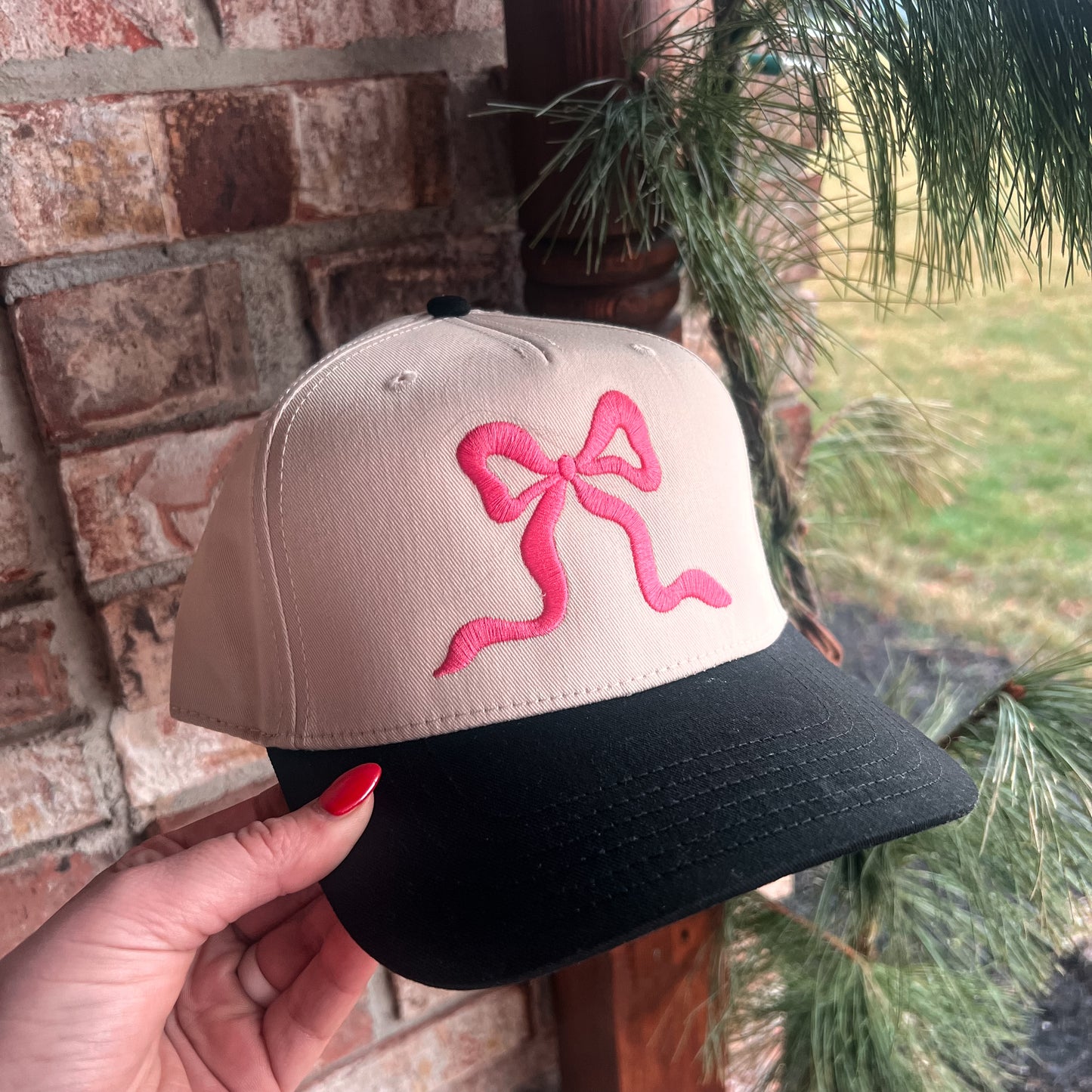 Pink Bow Trucker Hat