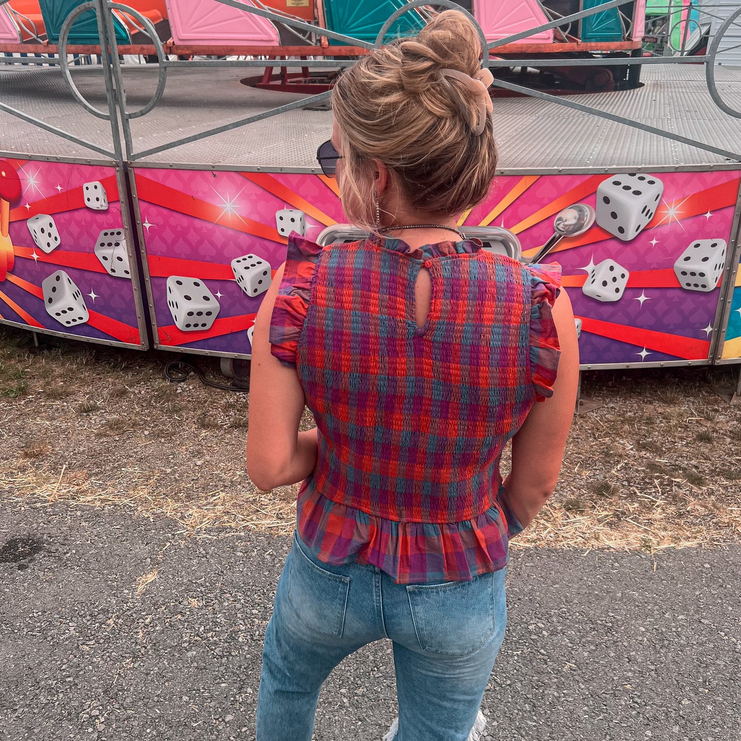 Plaid Girl Top