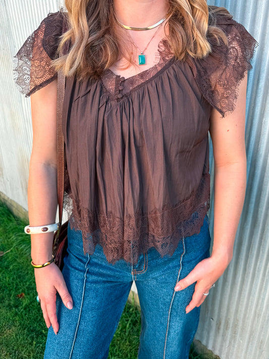 Carmela Flutter Blouse