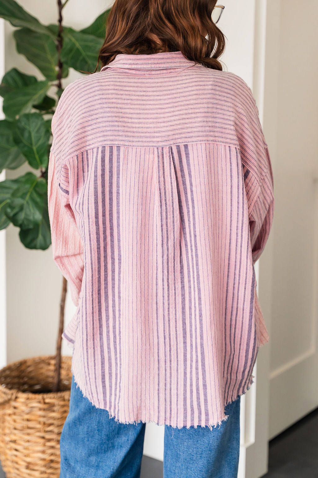Spring Stripe Button Down