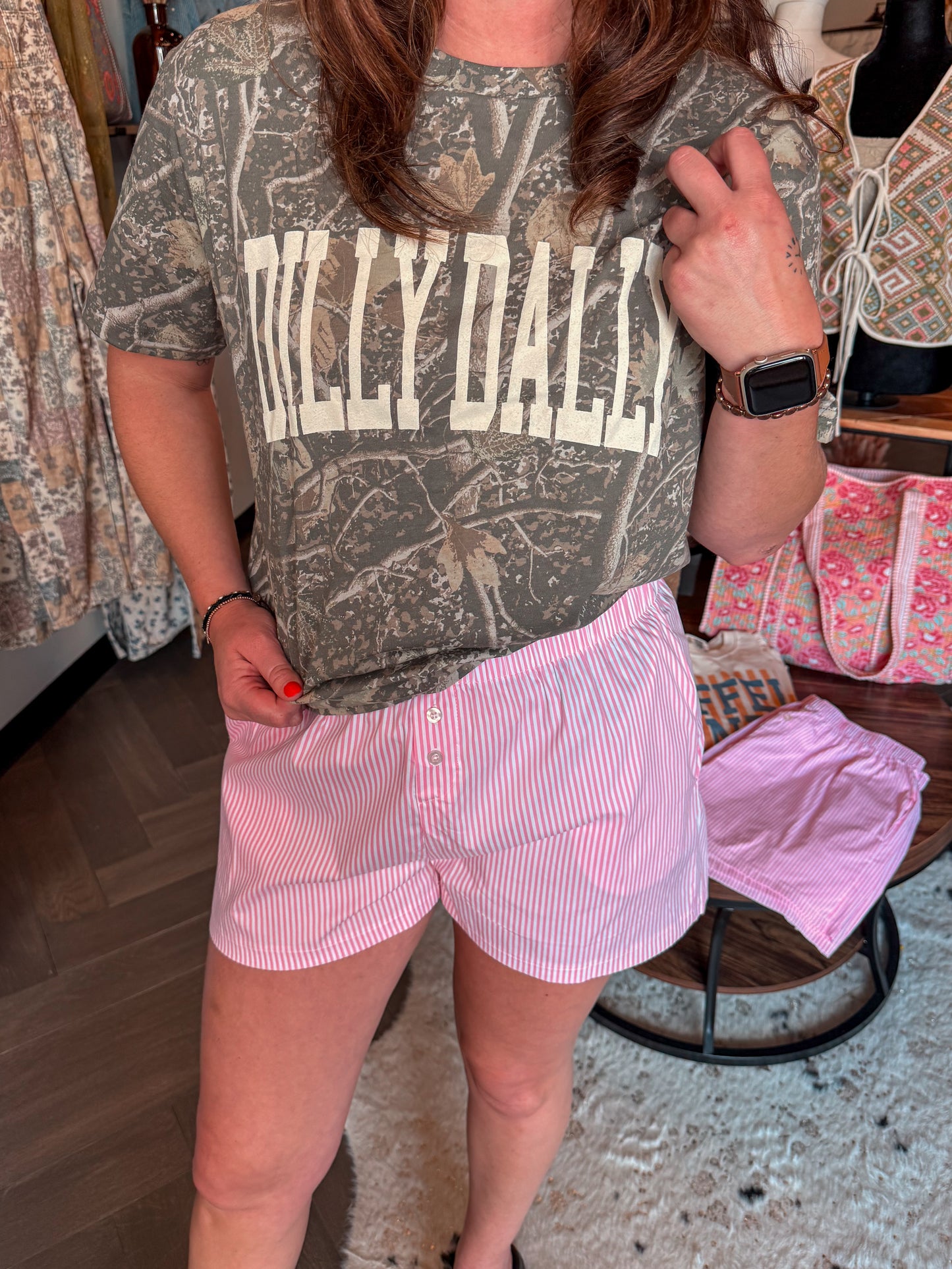 Dilly Dally Camo Graphic Tee