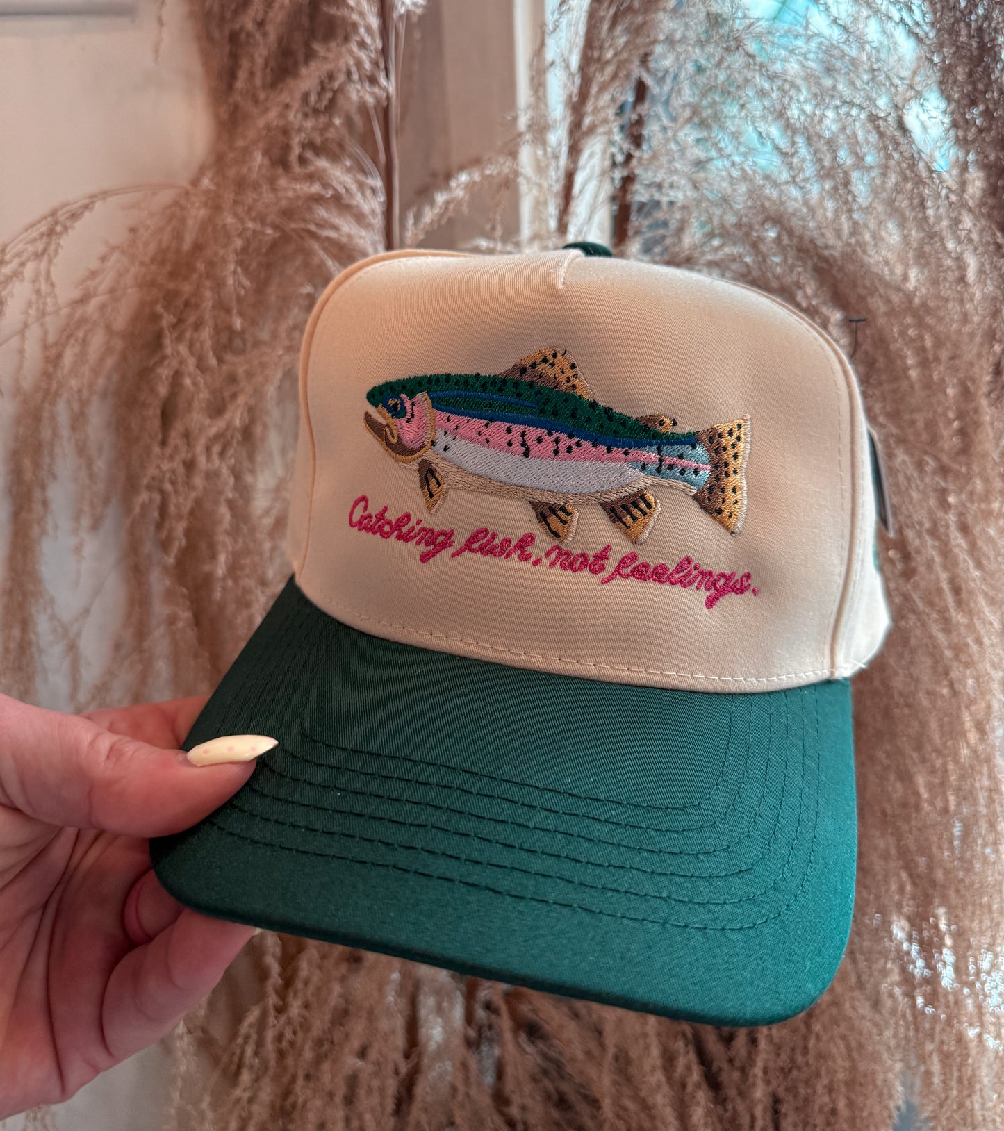 Catch Fish Not Feelings Trucker Hat