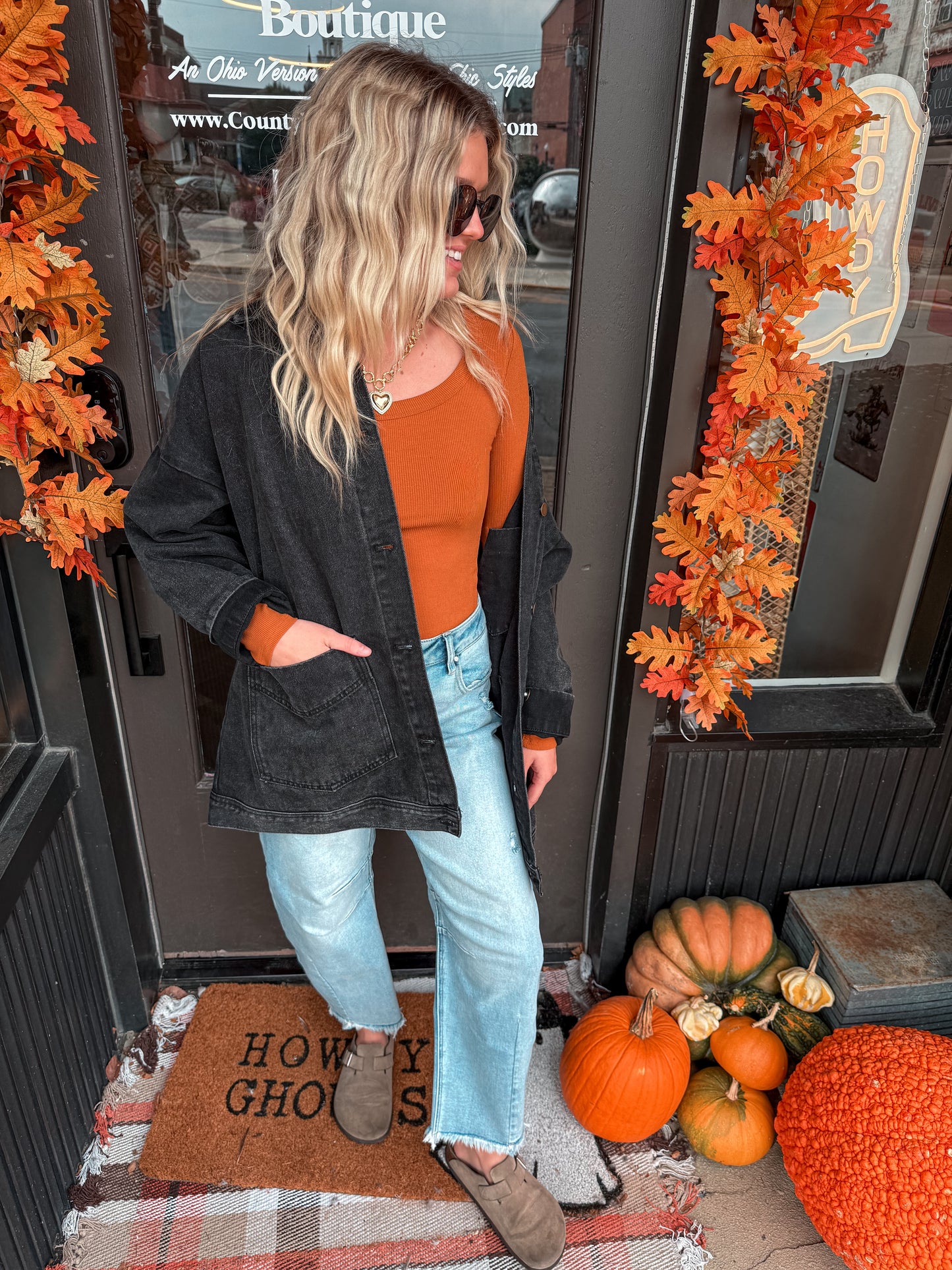 Charcoal Denim Jacket