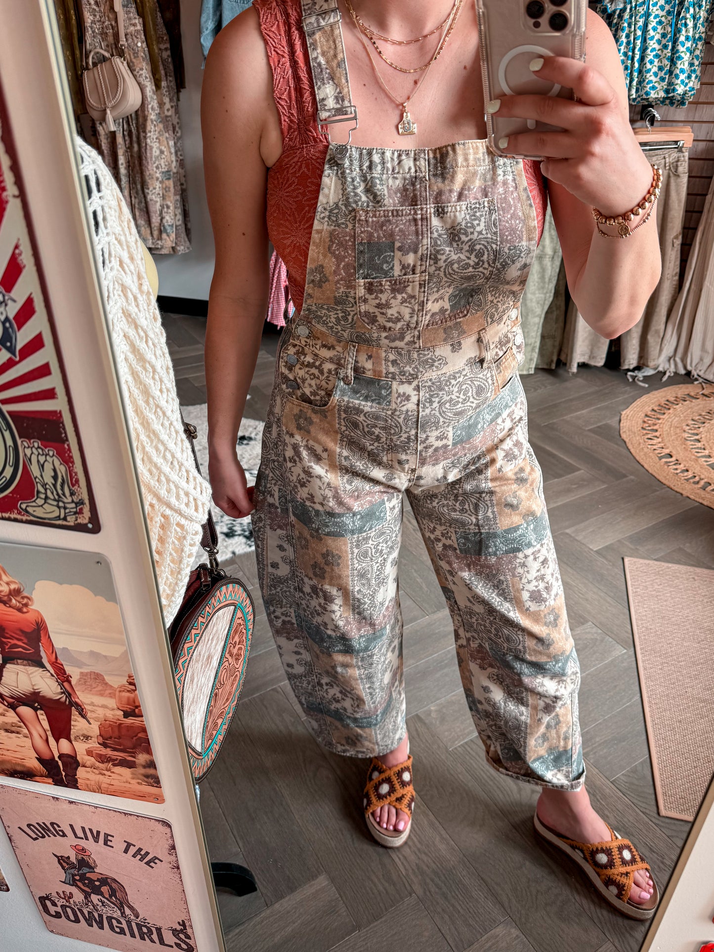 Boho Denim Overalls
