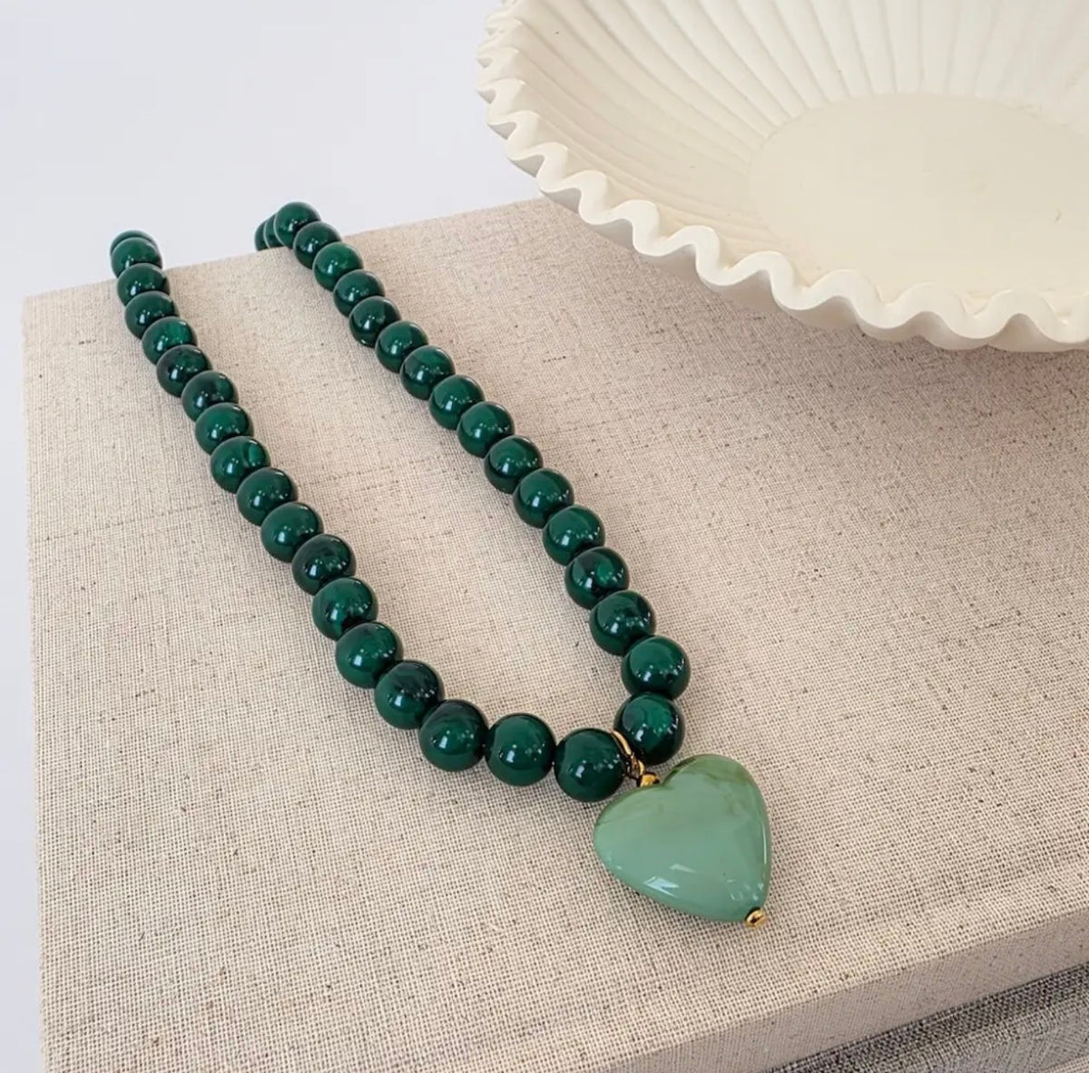 Beaded Heart Necklace